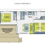 Plan-mobil-home-cottage-loisirs-terrasse-semi-couverte-Le-Tropicana