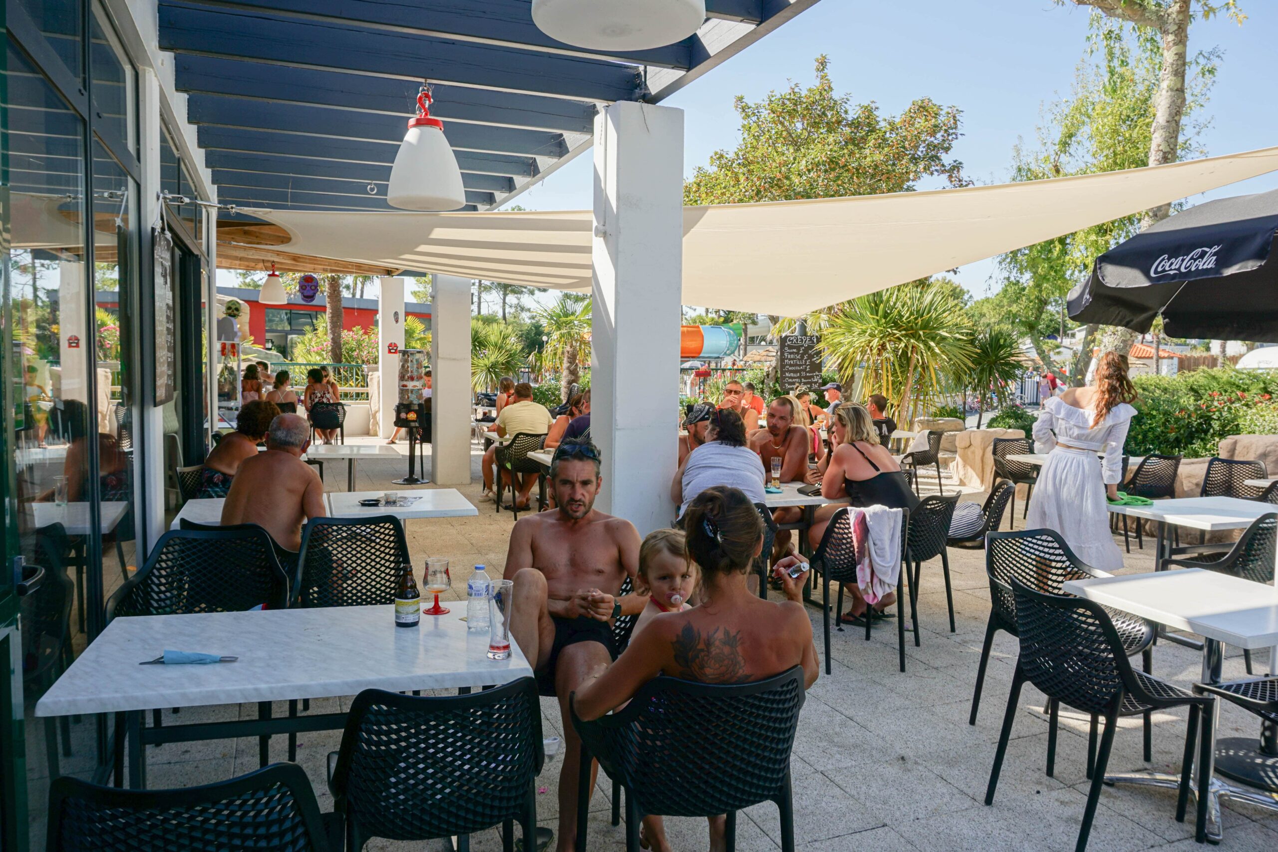 5-star campsite saint jean de monts restaurant terrace Le Tropicana