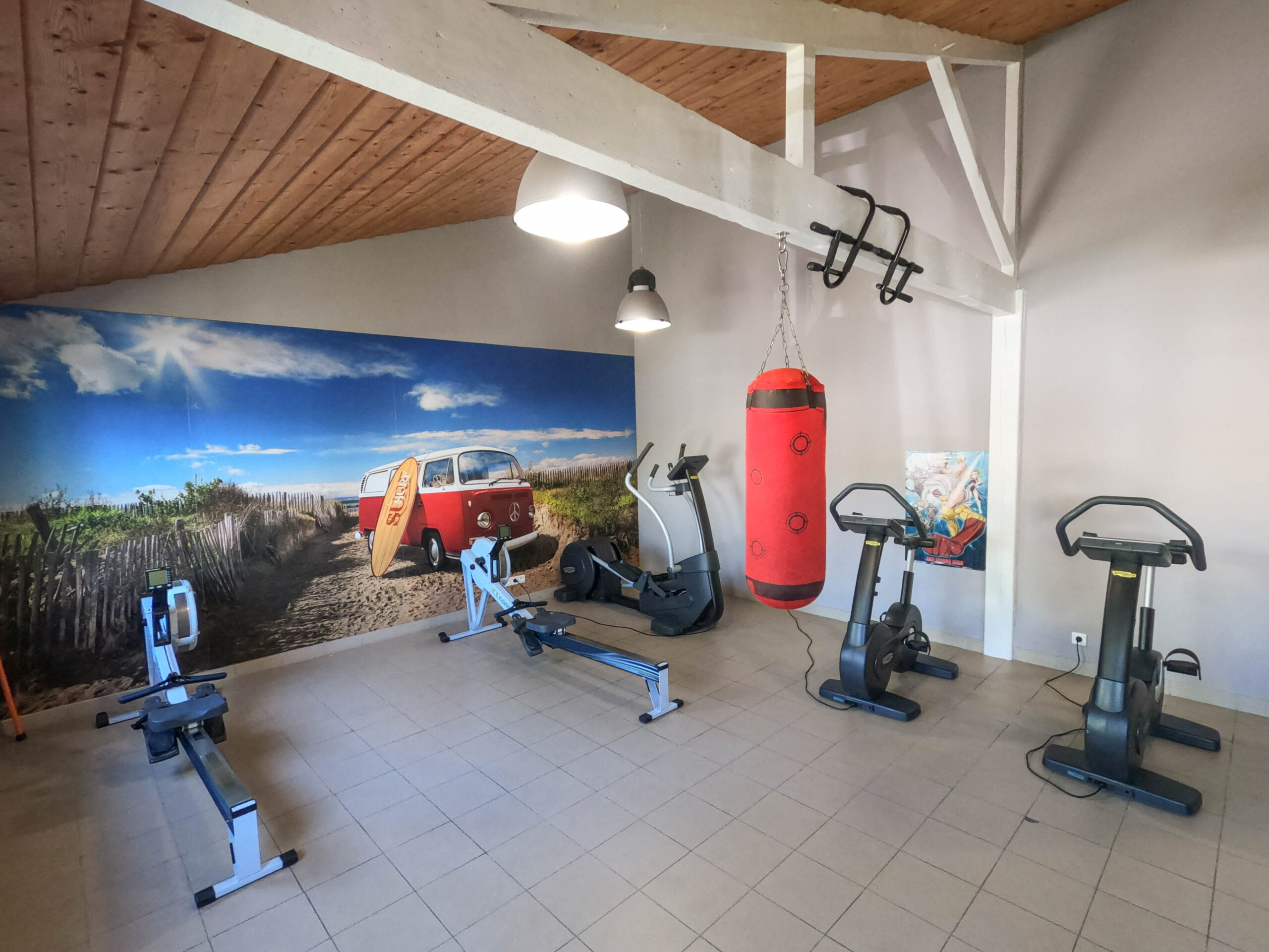 5-star campsite saint jean de monts fitness room bike boxing Le Tropicana